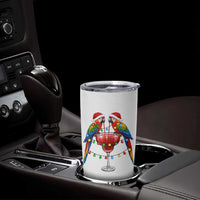 Christmas In July Parrots Tumbler Cup Summer Beach Party Gift