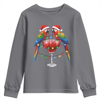 Christmas In July Parrots Youth Sweatshirt Summer Beach Party Gift