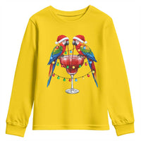 Christmas In July Parrots Youth Sweatshirt Summer Beach Party Gift