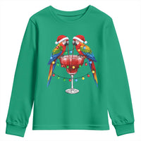 Christmas In July Parrots Youth Sweatshirt Summer Beach Party Gift