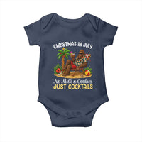 Funny Christmas In July Bigfoot Baby Onesie No Milk And Cookies Just Cocktails