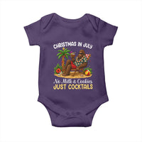 Funny Christmas In July Bigfoot Baby Onesie No Milk And Cookies Just Cocktails