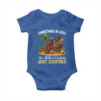 Funny Christmas In July Bigfoot Baby Onesie No Milk And Cookies Just Cocktails