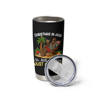 Funny Christmas In July Bigfoot Tumbler Cup No Milk And Cookies Just Cocktails