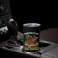 Funny Christmas In July Bigfoot Tumbler Cup No Milk And Cookies Just Cocktails