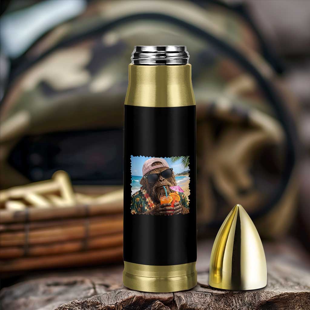 Funny Hawaiian Bigfoot Bullet Tumbler Tropical Beach Party Graphic