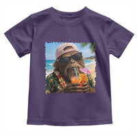 Funny Hawaiian Bigfoot Toddler T Shirt Tropical Beach Party Graphic