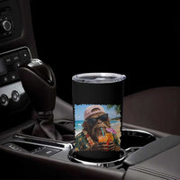 Funny Hawaiian Bigfoot Tumbler Cup Tropical Beach Party Graphic