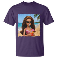 Funny Summer Doll Face Meme T Shirt Tropical Beach Party Graphic