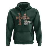 Religious Endometrial Cancer Awareness Hoodie My God Is Stronger Than Cancer