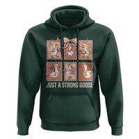 Funny Endometrial Cancer Warrior Goose Hoodie Just A Strong Goose