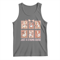 Funny Endometrial Cancer Warrior Goose Tank Top Just A Strong Goose