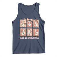 Funny Endometrial Cancer Warrior Goose Tank Top Just A Strong Goose