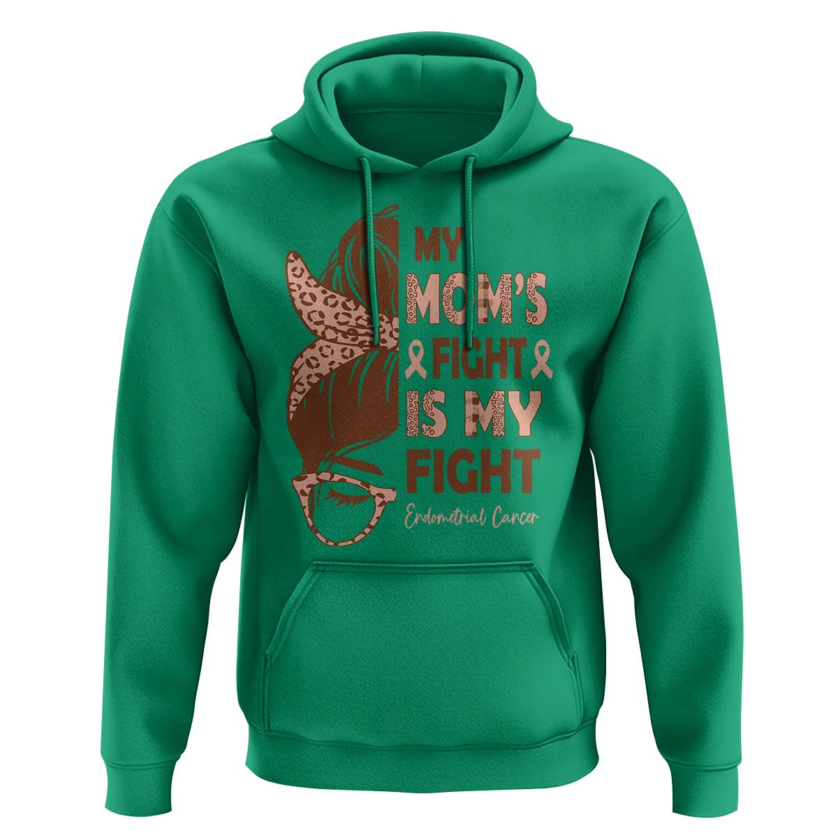 Endometrial Cancer Support Hoodie My Moms Fight My Fight