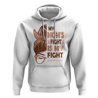 Endometrial Cancer Support Hoodie My Moms Fight My Fight