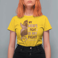 Endometrial Cancer Support T Shirt For Women My Moms Fight My Fight