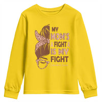 Endometrial Cancer Support Youth Sweatshirt My Moms Fight My Fight