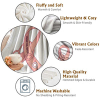 Endometrial Cancer Healthcare Warrior Throw Blanket Peach Stethoscope Nurse