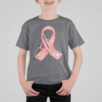 Endometrial Cancer Healthcare Warrior T Shirt For Kid Peach Stethoscope Nurse