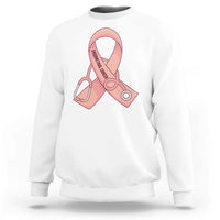 Endometrial Cancer Healthcare Warrior Sweatshirt Peach Stethoscope Nurse