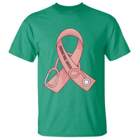 Endometrial Cancer Healthcare Warrior T Shirt Peach Stethoscope Nurse