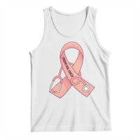 Endometrial Cancer Healthcare Warrior Tank Top Peach Stethoscope Nurse