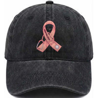 Endometrial Cancer Healthcare Warrior Washed Cotton Baseball Cap Peach Stethoscope Nurse