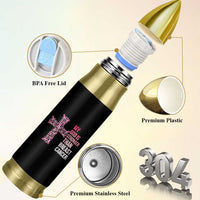 My God Is Stronger Than Breast Cancer Survivor Hope Gift Bullet Tumbler