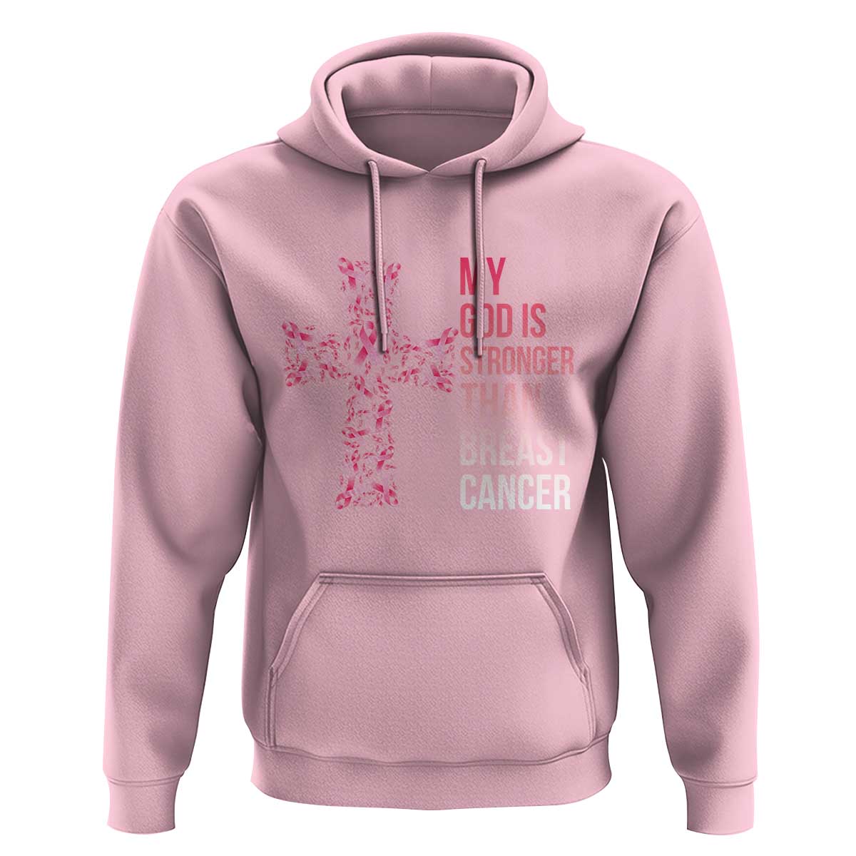 My God Is Stronger Than Breast Cancer Survivor Hope Gift Hoodie