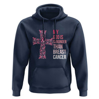 My God Is Stronger Than Breast Cancer Survivor Hope Gift Hoodie