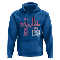 My God Is Stronger Than Breast Cancer Survivor Hope Gift Hoodie