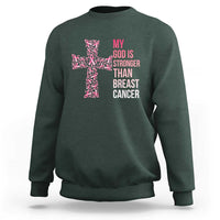 My God Is Stronger Than Breast Cancer Survivor Hope Gift Sweatshirt