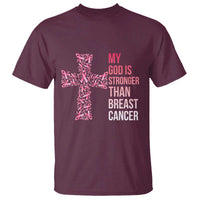 My God Is Stronger Than Breast Cancer Survivor Hope Gift T Shirt