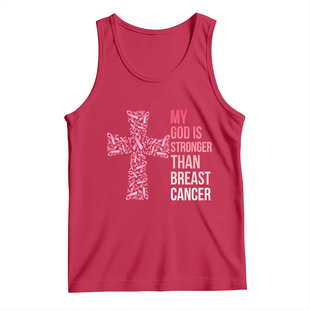 My God Is Stronger Than Breast Cancer Survivor Hope Gift Tank Top