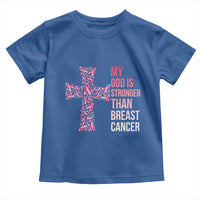My God Is Stronger Than Breast Cancer Survivor Hope Gift Toddler T Shirt