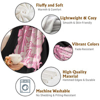 My God Is Stronger Than Breast Cancer Throw Blanket Christian Support Gift