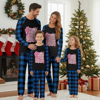 My God Is Stronger Than Breast Cancer Plaid Pajama Set Christian Support Gift
