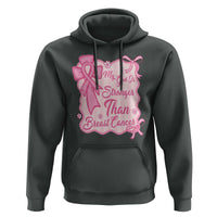 My God Is Stronger Than Breast Cancer Hoodie Christian Support Gift