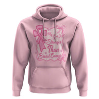 My God Is Stronger Than Breast Cancer Hoodie Christian Support Gift