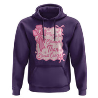 My God Is Stronger Than Breast Cancer Hoodie Christian Support Gift