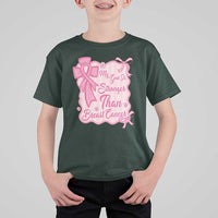 My God Is Stronger Than Breast Cancer T Shirt For Kid Christian Support Gift