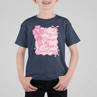 My God Is Stronger Than Breast Cancer T Shirt For Kid Christian Support Gift