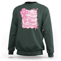 My God Is Stronger Than Breast Cancer Sweatshirt Christian Support Gift