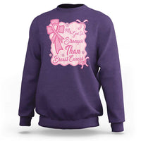 My God Is Stronger Than Breast Cancer Sweatshirt Christian Support Gift