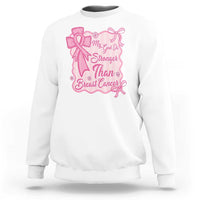 My God Is Stronger Than Breast Cancer Sweatshirt Christian Support Gift