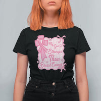My God Is Stronger Than Breast Cancer T Shirt For Women Christian Support Gift