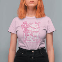 My God Is Stronger Than Breast Cancer T Shirt For Women Christian Support Gift