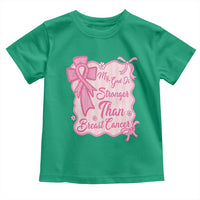 My God Is Stronger Than Breast Cancer Toddler T Shirt Christian Support Gift
