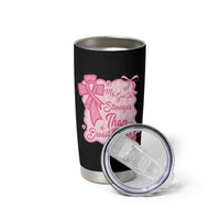 My God Is Stronger Than Breast Cancer Tumbler Cup Christian Support Gift