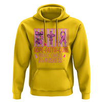 Hope Faith Cure Breast Cancer Awareness Hoodie Pink Ribbon Survivor Support Gift